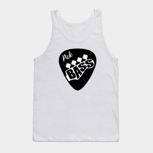 Pick Bass Guitar Light Theme Tank Top